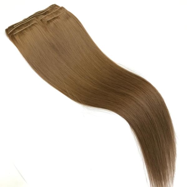 8 Parça Ombre Röfle Çıt Çıt Saç #7N Medium Blonde