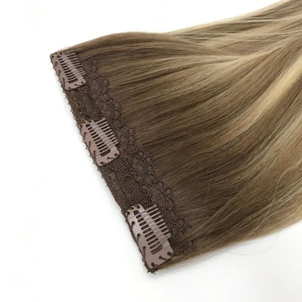 Tek Parça 3 Tokalı Çıt Çıt Saç #6A-8A-613 California Blonde Ombre & Röfle