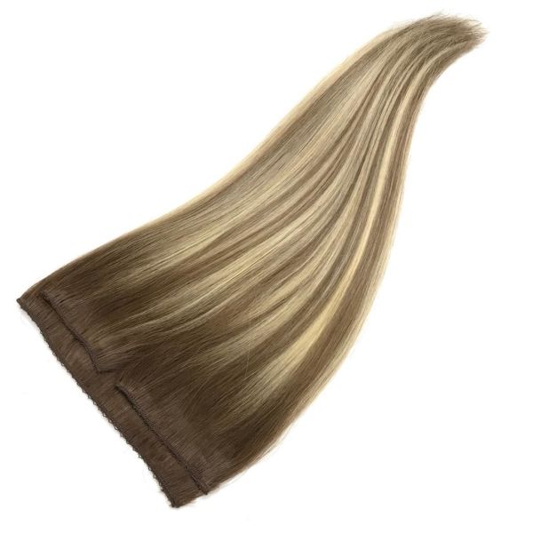 3 Parça Yarımay Çıt Çıt Saç #6A-8A-613 California Blonde Ombre & Röfle