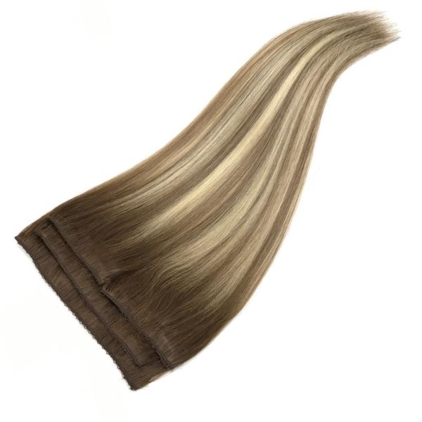 4 Parça Çıt Çıt Saç #6A-8A-613 California Blonde Ombre & Röfle