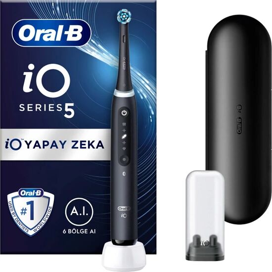 Oral-B iO 5 Siyah Şarjlı Diş Fırçası