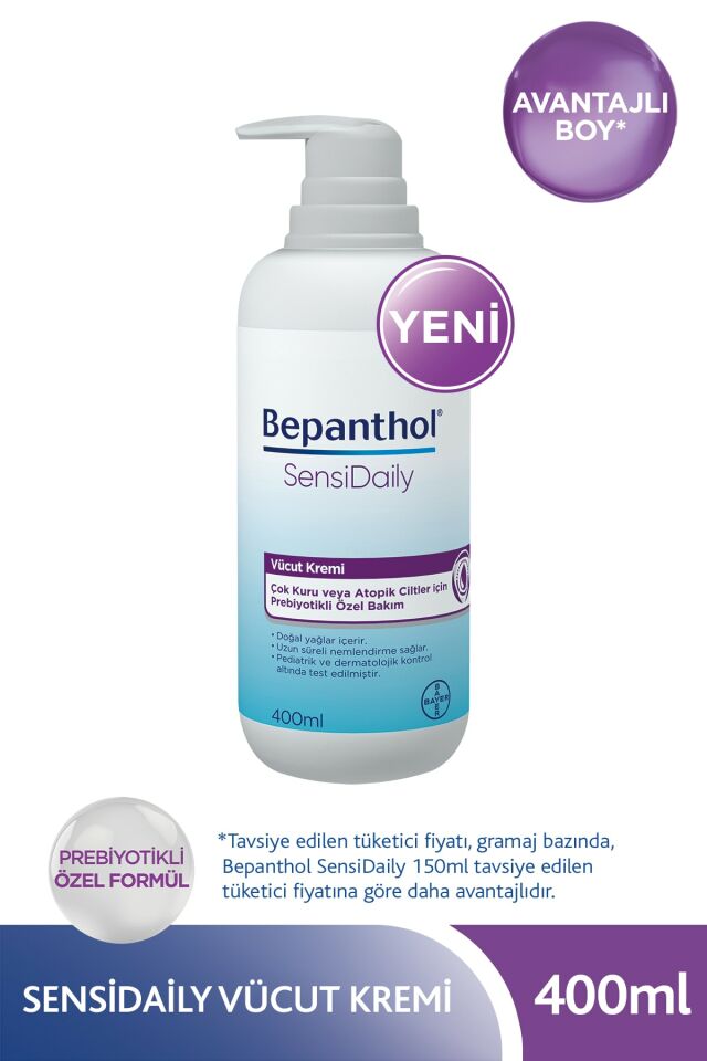 BEPANTHOL SESİDAİLY VÜCÜT KREMİ 400 ML