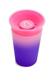 Munchkin Mucize  360° Renk Değiştiren Alıştırma Bardağı, 12ay+,  266ml, Pembe, 1 Adet