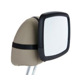 Munchkin Brica 360 Pivot Bebek Görüşü Geniş Açılı Ayarlanabilir Araba Aynası, Siyah, 28,5 x 20 cm, 1 adet
