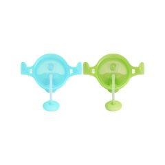 Munchkin Tıklama Kilitli Uçlu Pipetli  Alıştırma Bardağı, 6ay+, 207ml, Mavi-Yeşil,2 Adet