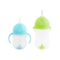 Munchkin Tıklama Kilitli Uçlu Pipetli Alıştırma Bardağı 6ay+ 207 ml Mavi  ve 12ay+ 296 ml Yeşil