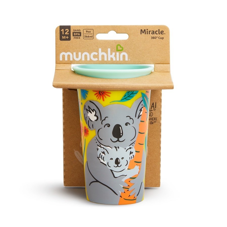 Munchkin Mucize 360° Wildlove Alıştırma Bardağı, 12ay+, 266ml,Koala, 1 Paket