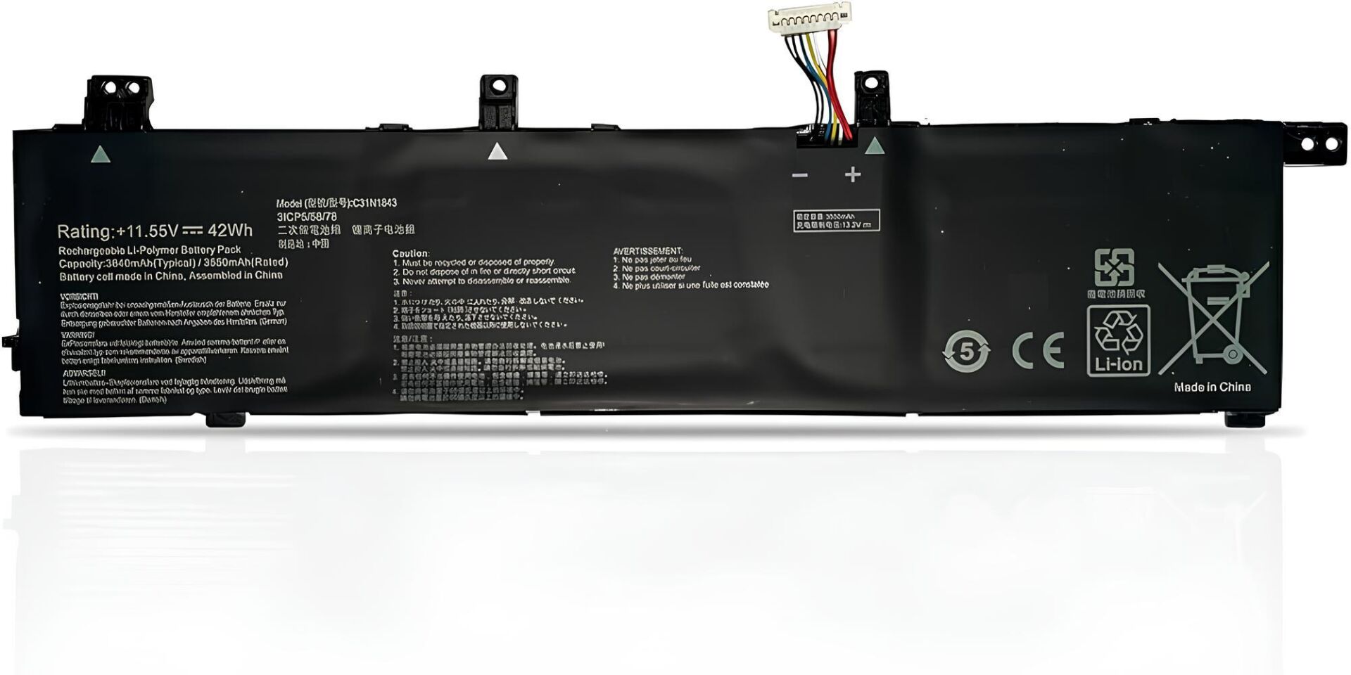 Asus VivoBook S14 S432FA-AM076T Batarya