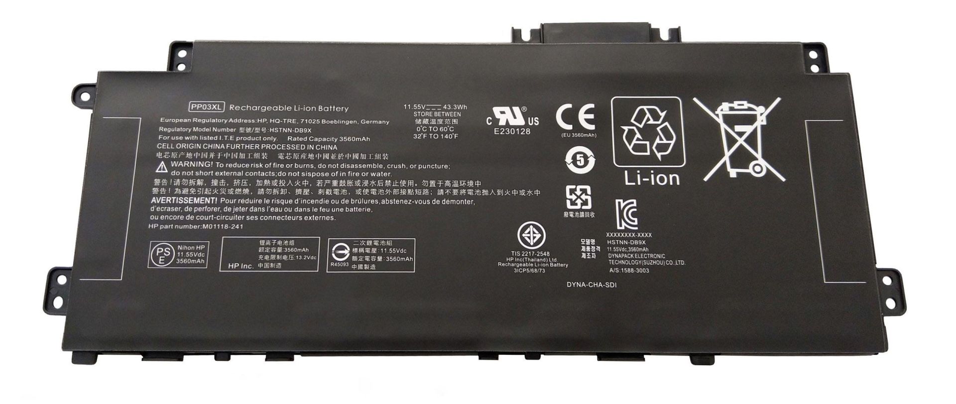 Hp Pavilion X360 Convertible 14-DW1032NA Batarya