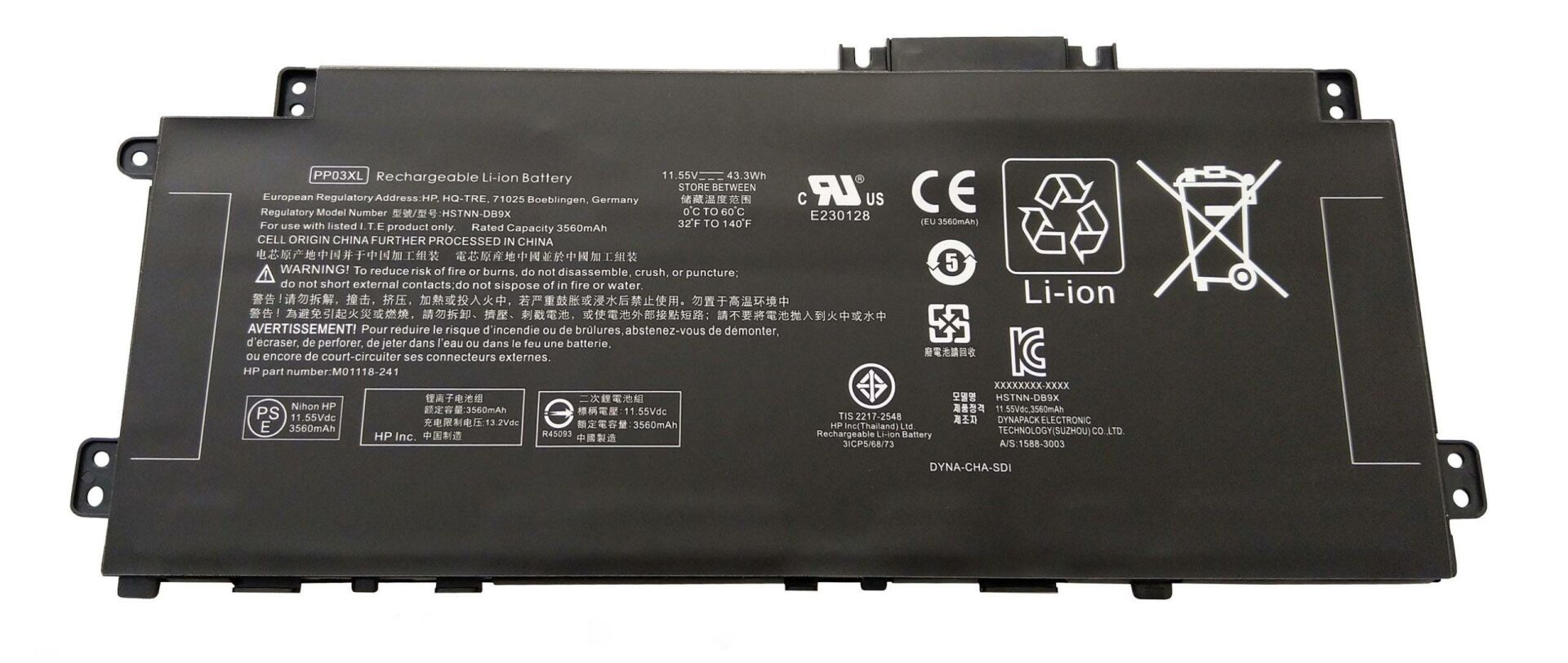 Hp PV03043XL Batarya