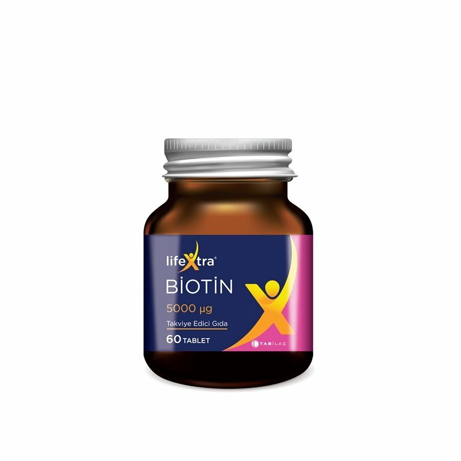 Lifextra Biotin 5000mcg Tablet 60 li