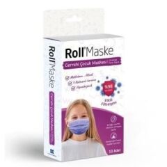 Roll Maske KIZ Çocuk Cerrahi Maskesi 10 lu