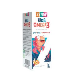 Zynde KIDS Kids Omega-3 EPA+ DHA+ Vitamin D3 Sıvı 200ml