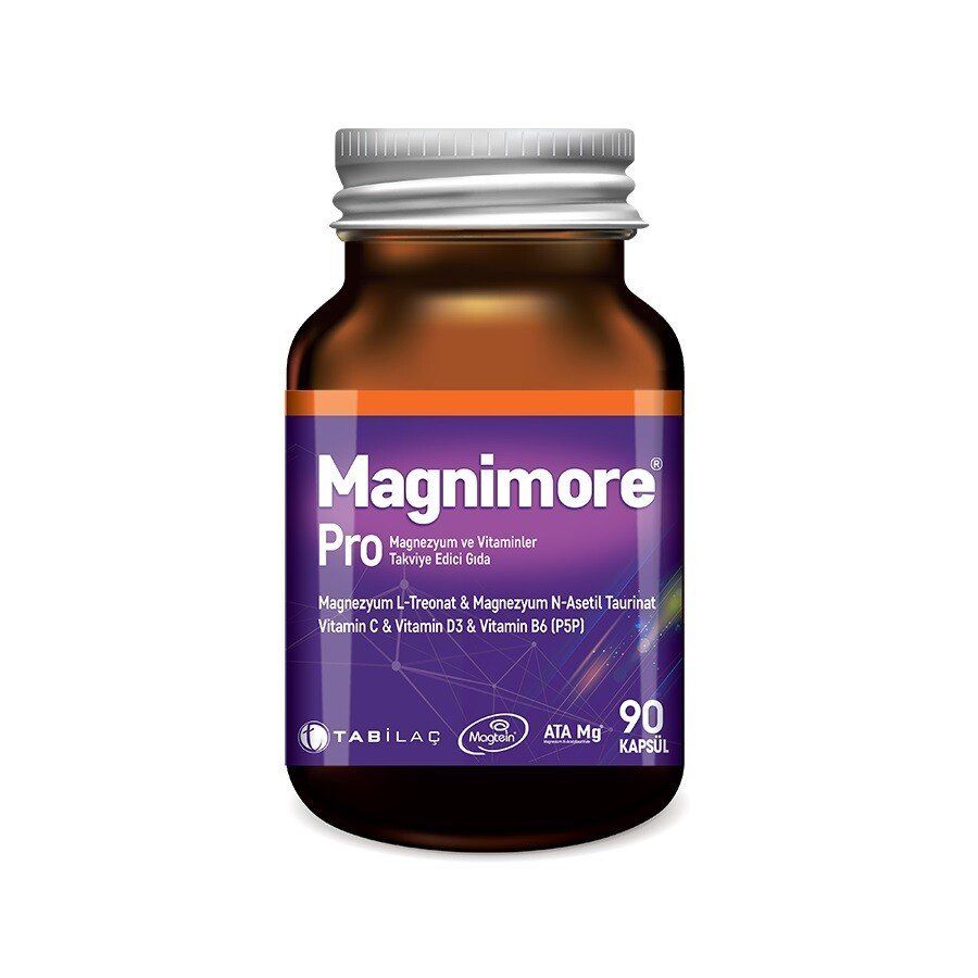 Magnimore Pro Magnezyum ve Vitaminler Kapsül 90 li