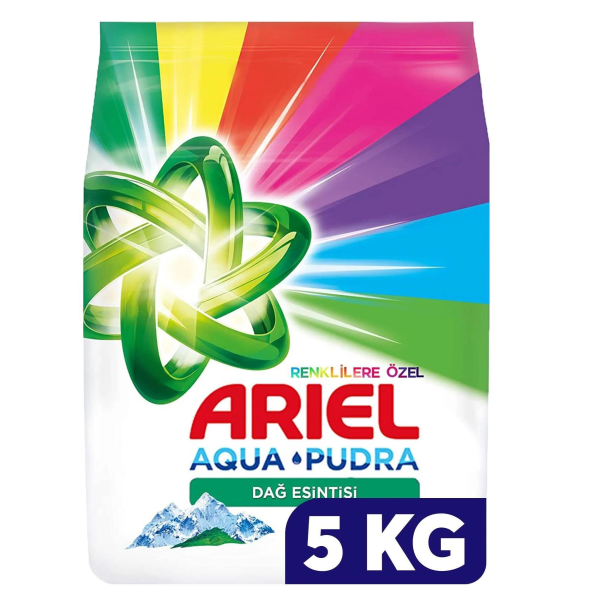 Ariel 5 kg Dağ Esinitisi Aqua Pudra Renkliler