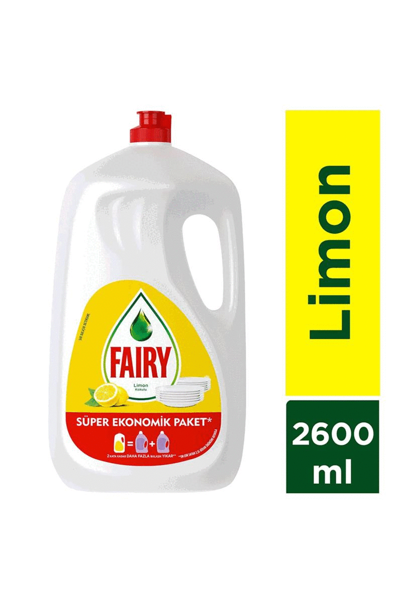 Fairy 2600 ml Sıvı Deterjan Limon Kokulu