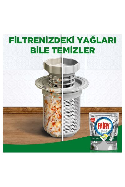 Fairy Platinum Bulaşık Makinesi Deterjanı Tableti / Kapsülü Limon Kokulu 60 Yıkama