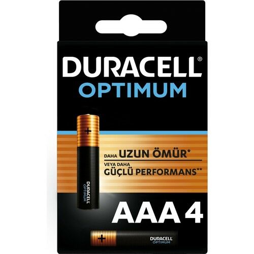 Duracell Optium AAA İnce Kalem Pil 4'lü