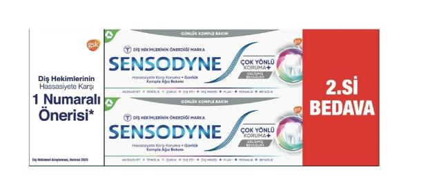 Sensodyne Çok Yönlü Koruma 1+1 50 Ml