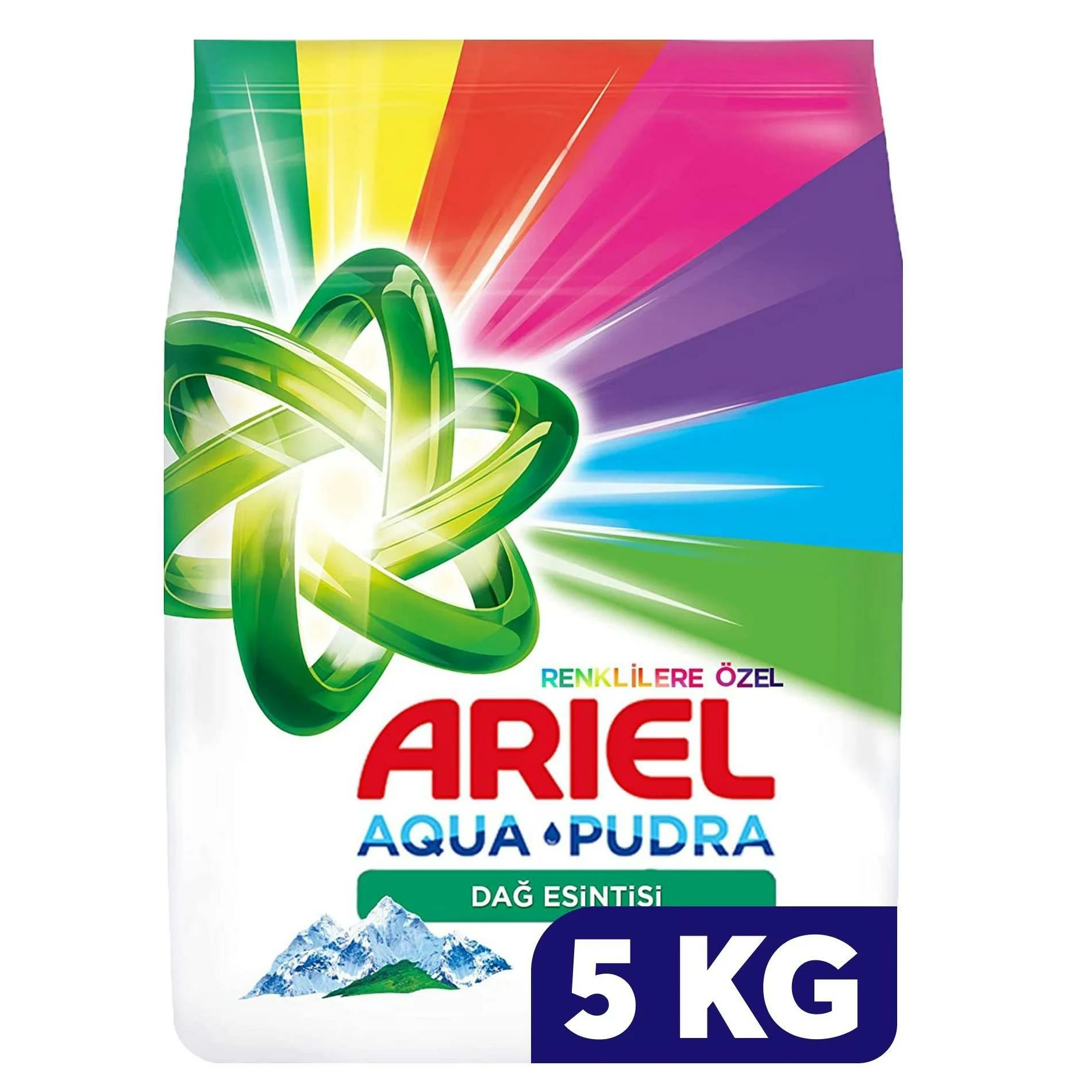 Ariel 5 kg Dağ Esinitisi Aqua Pudra Renkliler