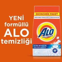 Alo 8 kg Toz Deterjan Beyazlar Kar Çiçeği Ferahlığı