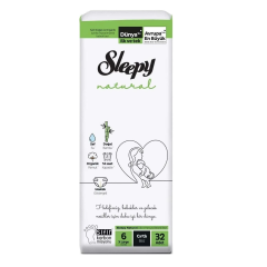 Sleepy Bebek Bezi Natural 6 Beden Xlarge 15-25 Kg 32li