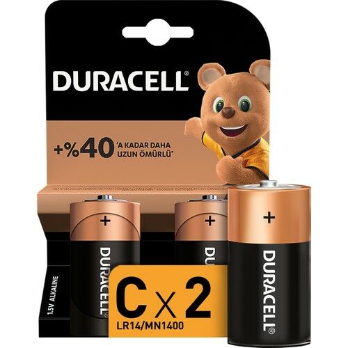 Duracell C Orta Pil 2'li