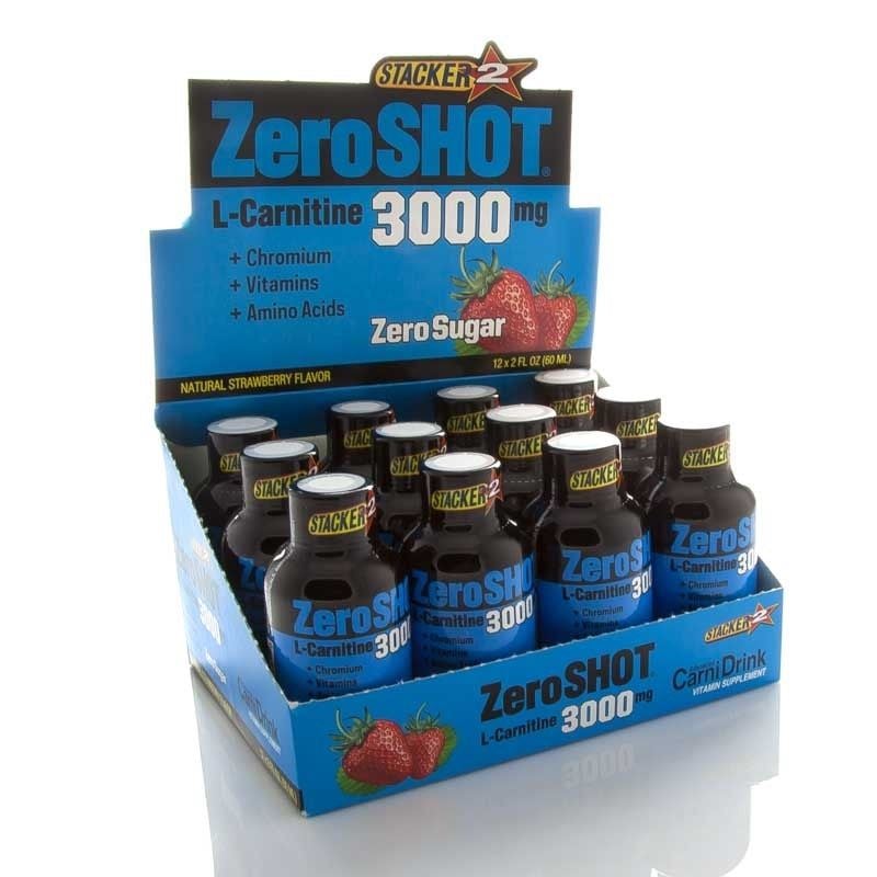 Zero Shot 60 mL 3000Mg L-Carnitine 12 Adet Çilek