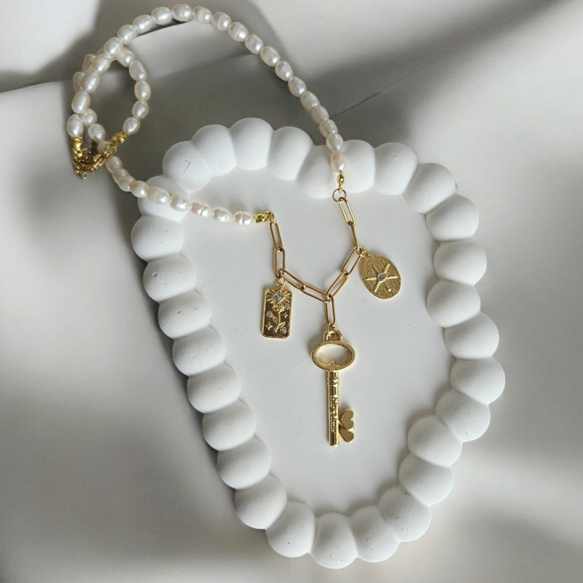 Pearl Lock Kolye