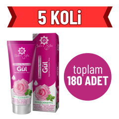 5 KOLİ (Toplam 180 ADET) Bab-ı Şifa Gül Diş Macunu 140 gr.