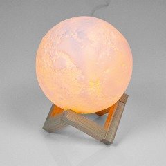 Aromatherapy Diffuser (Moon Shaped, with LED light and Ionizer)