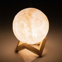 Aromatherapy Diffuser (Moon Shaped, with LED light and Ionizer)