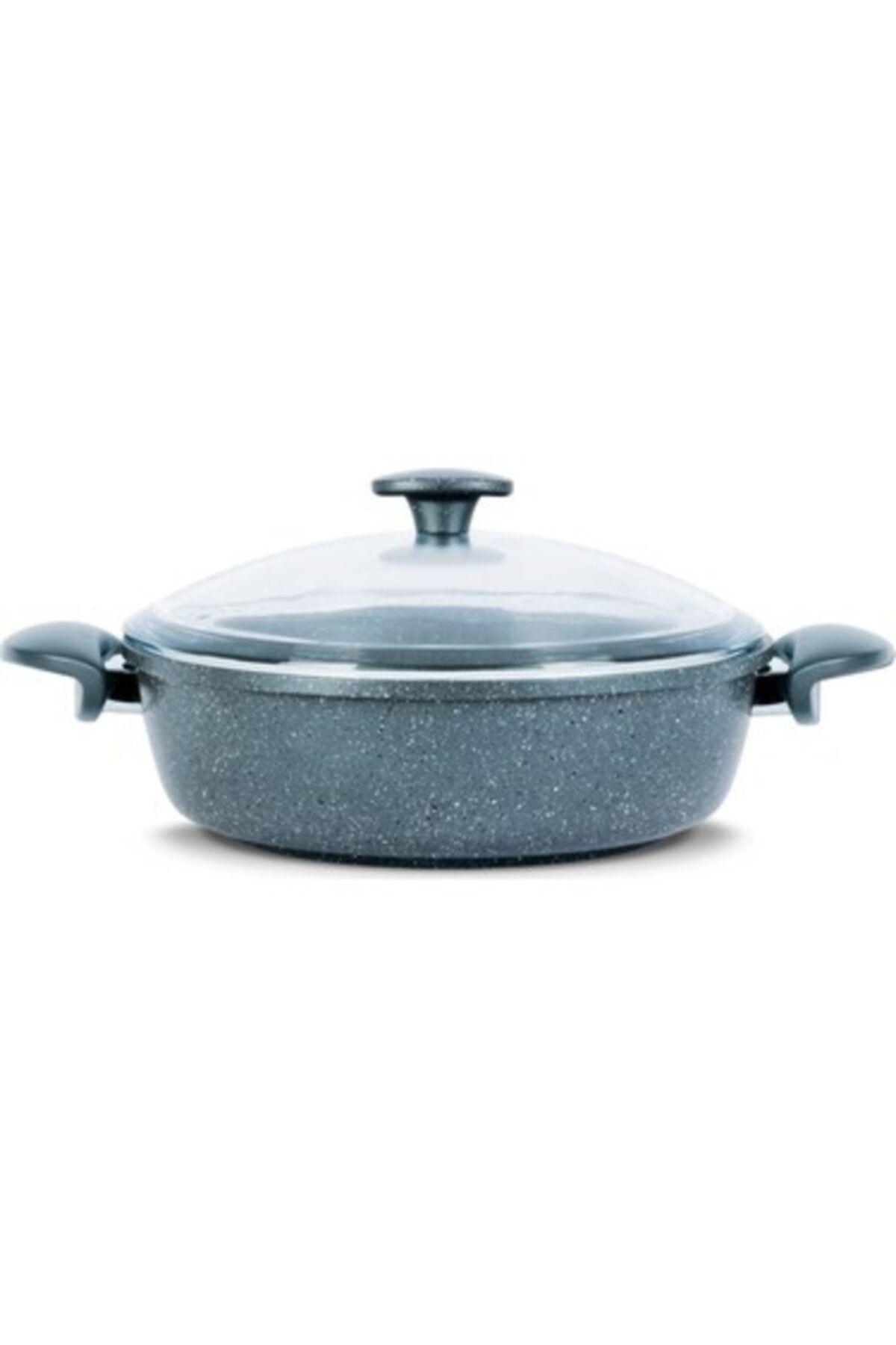 Gri Renk 24cm Döküm Granit Karnıyarık/pilav Tencere
