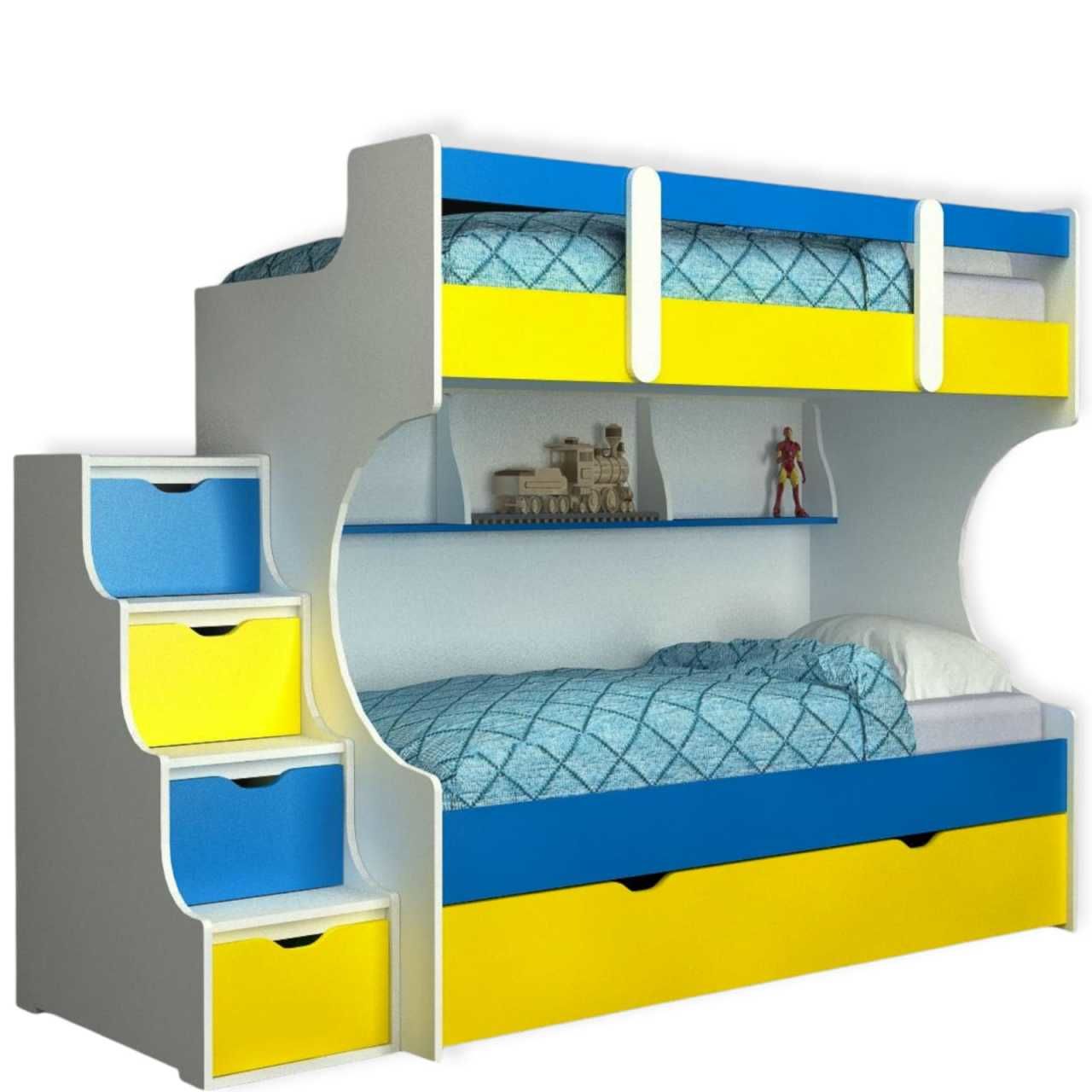 Yavrulu Ranza % 100 MDF Merdivenleri Dolaplı