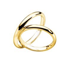 14 Ayar Altın Klasik Çift Evlilik Alyansı