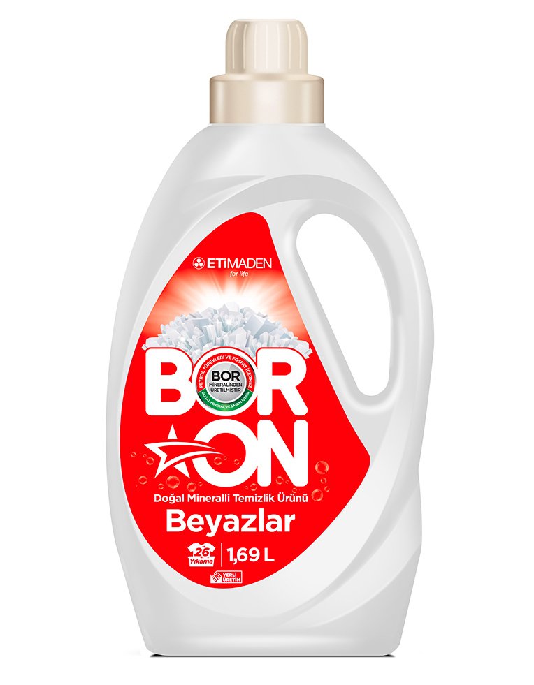 Boron Doğal Mineralli Sıvı Temizlik Ürünü 1,69 lt - Beyazlar