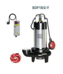 Sumak SDF18/2-Y Drenaj Dalgıç Pompa Monofaze (220V) - 1.8 Hp