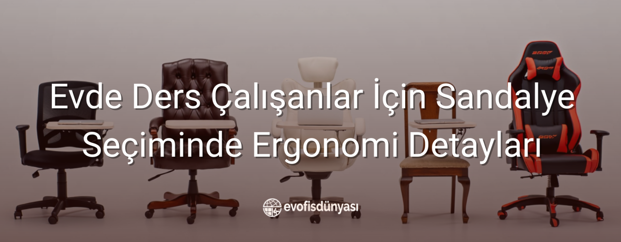 EVDE DERS ÇALIŞANLAR İÇİN SANDALYE SEÇİMİNDE ERGONOMİ DETAYLARI