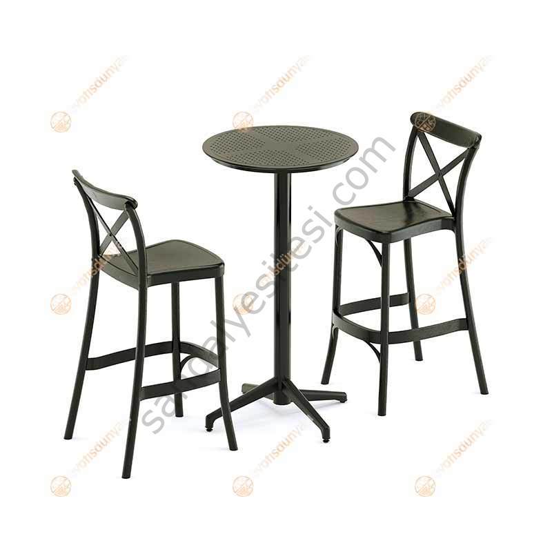 Eritre Katlanır Bistro Masa Takımı