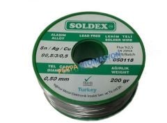 Soldex 0,5mm Kuruşunsuz Lehim Teli 200 Gr