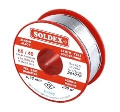Soldex Sn60 Pb40 0,75mm 200Gr Lehim Teli