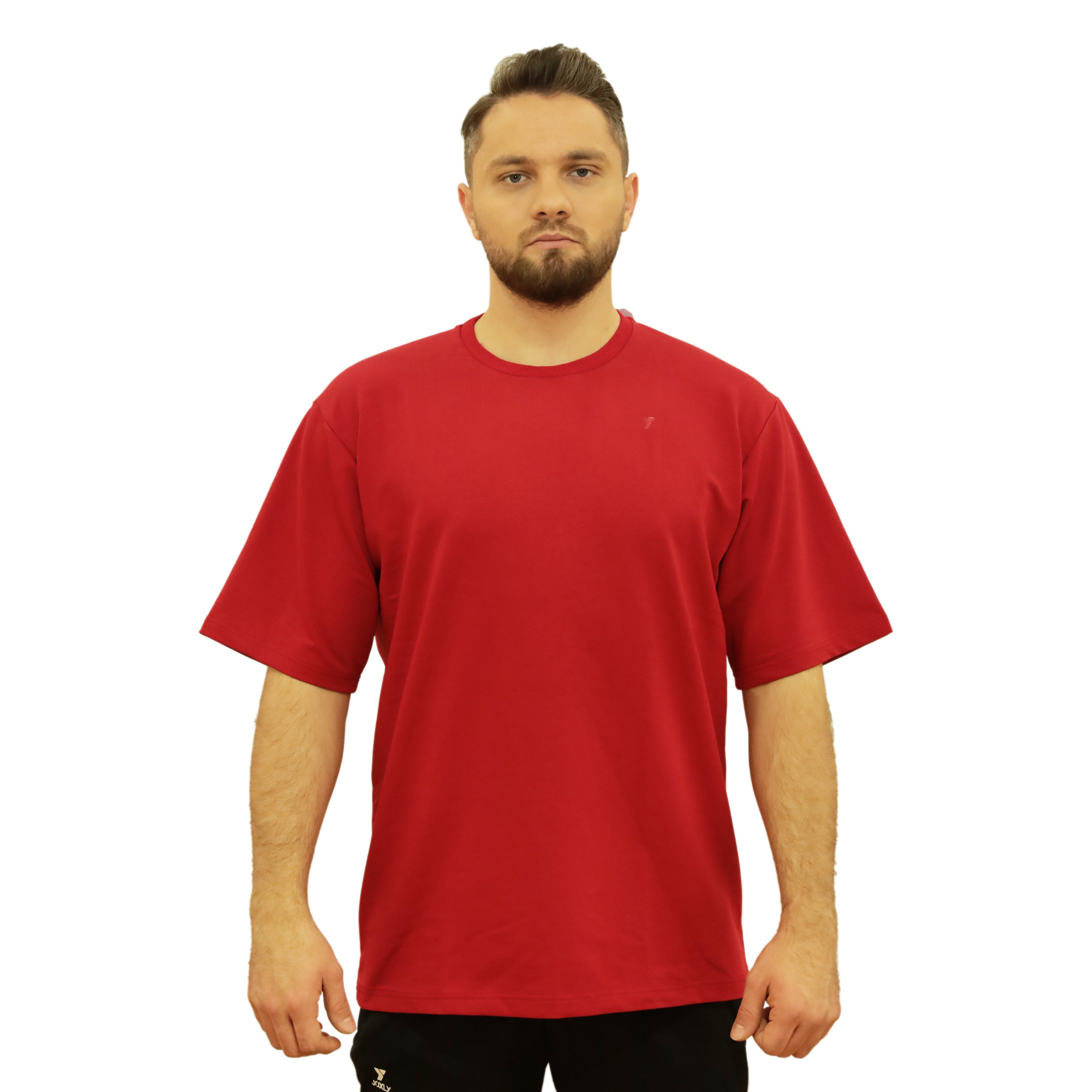 Kırmızı Erkek Oversize Tişört