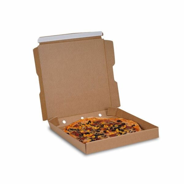 22x22x4 cm Bant Yapıştırmalı Pizza Kutusu