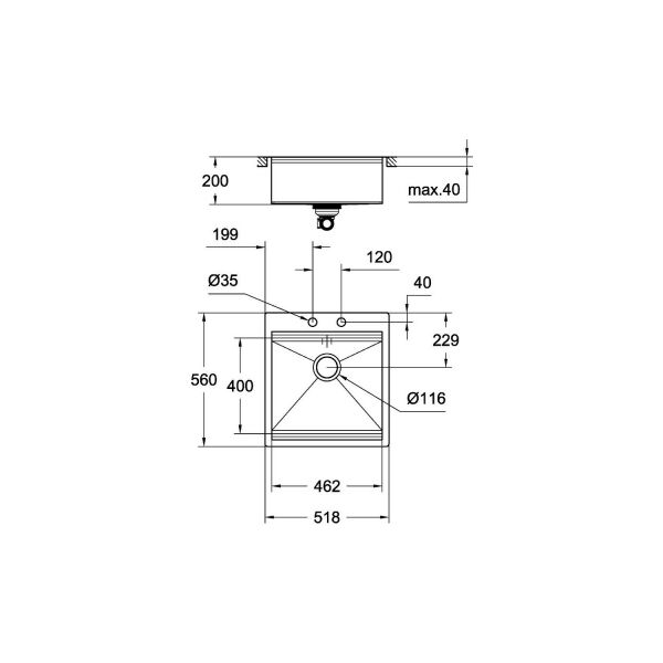 Grohe K800 Paslanmaz Çelik Eviye - 31583SD0