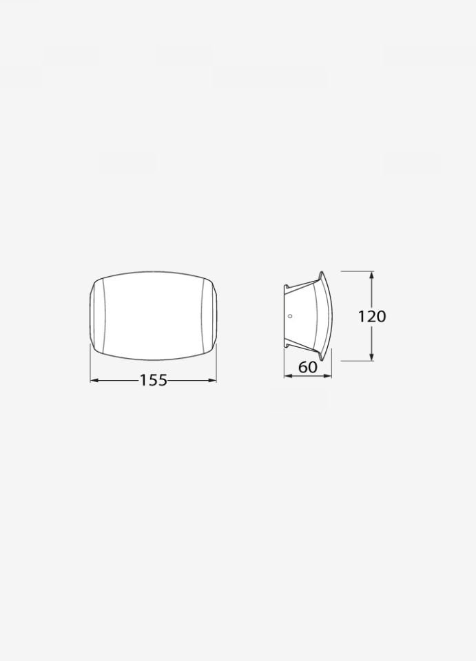 ABRAM 150 BLACK CLEAR R7S LED 3,5W CCT SET