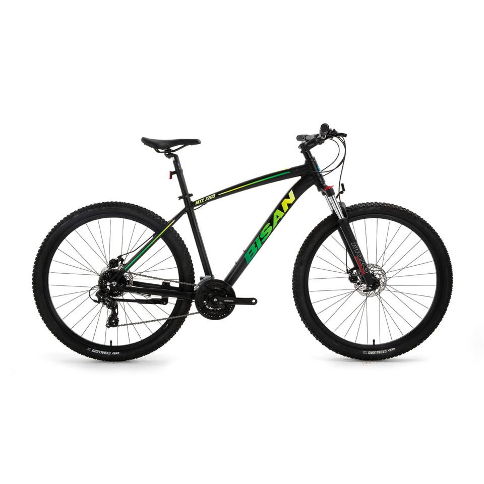 BİSAN MTX 7200-24 29'' 24 Vites MD Dağ Bisikleti MTB Siyah - Yeşil 48CM