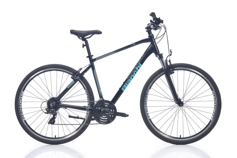 Bianchi T0017-FS 24V VB Trekking Bisiklet Siyah - Celeste 54CM