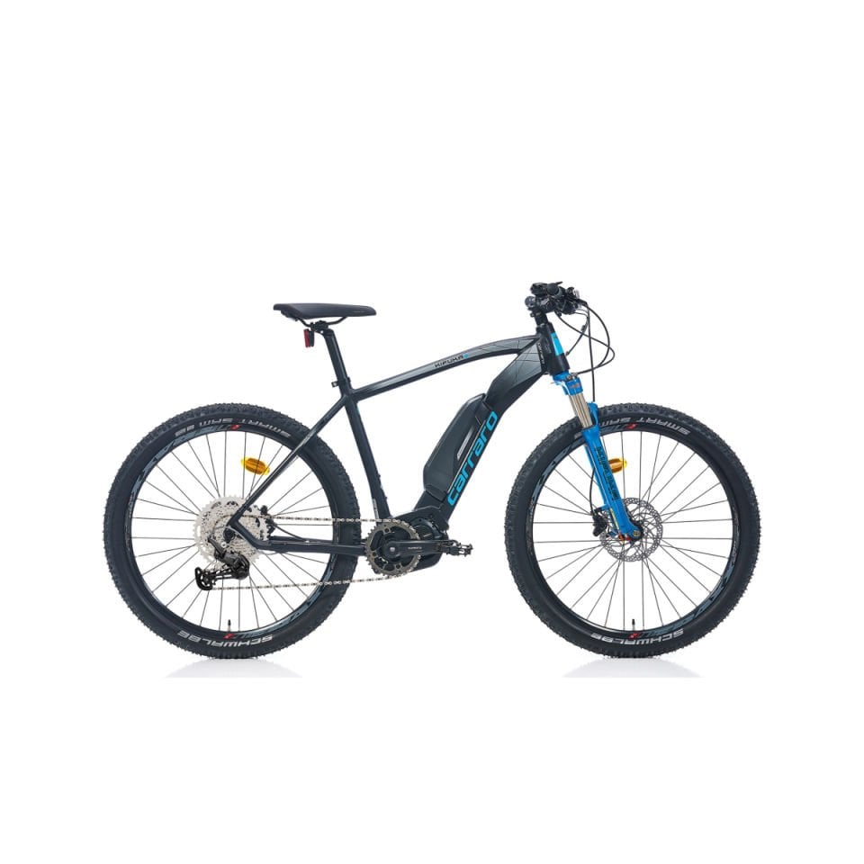 CARRARO Kifuka 27,5 Jant 11V HD Elektrikli Dağ Bisikleti Mat Siyah - Mavi 48CM