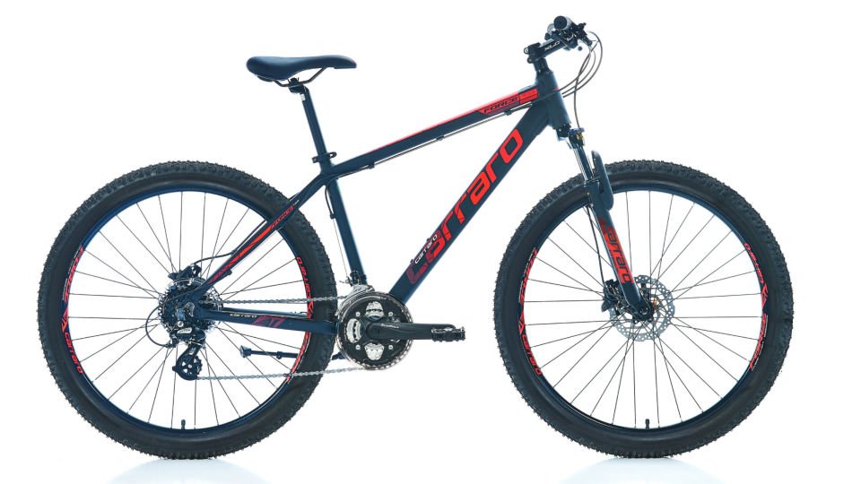 CARRARO Force 950 29'' 24V HD Dağ Bisikleti MTB Mat Siyah - Kırmızı 52CM