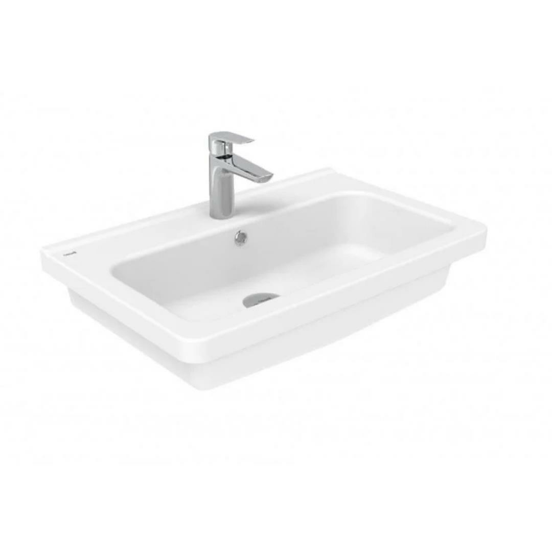 Creavit İpek Etajerli Lavabo Beyaz 80 cm